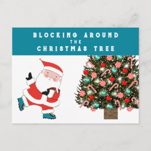 Fußball Weihnachtskarte Feiertagspostkarte