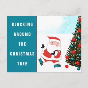 Fußball Weihnachtskarte Feiertagspostkarte