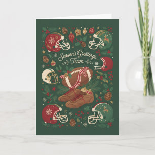 Fußball-Weihnachtskarte Karte
