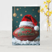 Fußball-Weihnachtskarte Karte (Gelbe Blume)