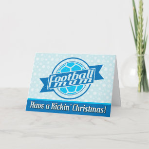 Fußball Weihnachtskarte Weihnachtskarte Weihnachts Feiertagskarte