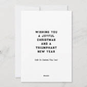 Fußball-Weihnachtskarten Feiertagskarte (Rückseite)