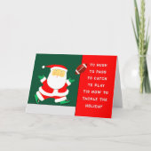 Fußball Weihnachtskarten Feiertagskarte (Vorderseite)