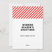 Fußball Weihnachtskarten Feiertagskarte (Rückseite)