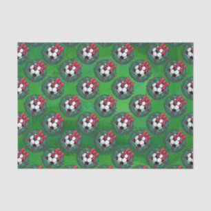 Fußball-Weihnachtskranz Seidenpapier