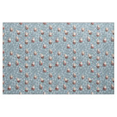 Fußball-Weihnachtsmann auf Blauem Stein Stoff (Fat Quarter (45,7 x 55,9 cm))