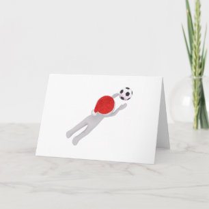 Fußball-Weihnachtsmann Feiertagskarte