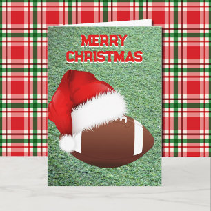 Fußball & Weihnachtsmann Individuelle Weihnachtska Karte