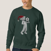 Fußball-Weihnachtsmann Sweatshirt (Vorderseite)