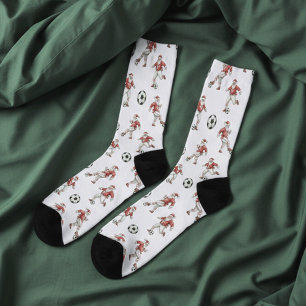 Fußball-Weihnachtsmann-Weihnachten Socken