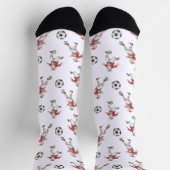 Fußball-Weihnachtsmann-Weihnachten Socken (Oben)