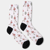Fußball-Weihnachtsmann-Weihnachten Socken (Rechts)