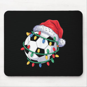 Fußball-Weihnachtsmannmütze Männer Weihnachtsfraue Mousepad