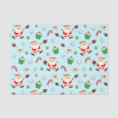 Fußball Weihnachtspapier Seidenpapier (Vorderseite)