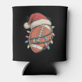 Fußball Weihnachtssport Weihnachtsmannmütze Dosenkühler (Vorderseite)
