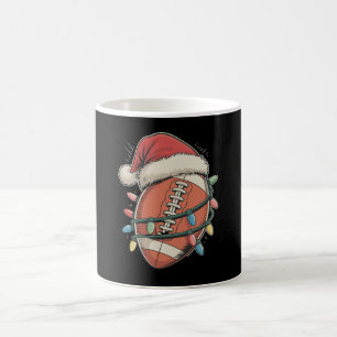 Fußball Weihnachtssport Weihnachtsmannmütze Kaffeetasse