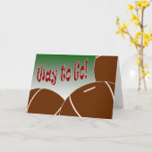 Fußball - Weise zu gehen! Glückwunsch! Karte (Gelbe Blume)