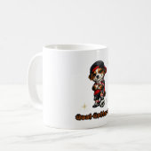 Fußball-Welpen-Tasse Kaffeetasse (Vorderseite Links)