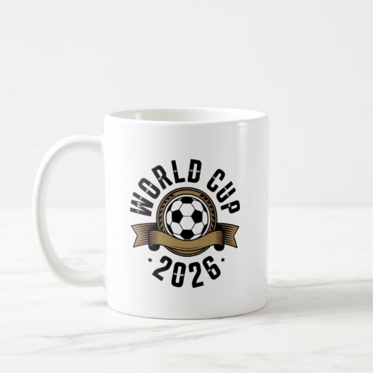 Fußball-Weltmeisterschaft 2026 ⚽ – Globales Design Kaffeetasse (Links)