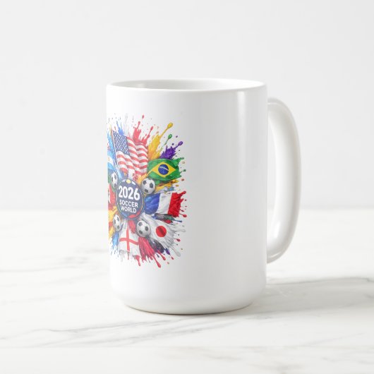 Fußball-Weltmeisterschaft 2026 Kaffeetasse (VorderseiteRechts)