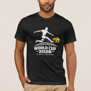 Fußball-Weltmeisterschaft 2026 Spieler-Silhouette T-Shirt