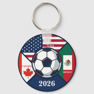 Fußball-Weltmeisterschaft 2026 USA Kanada Mexiko Schlüsselanhänger