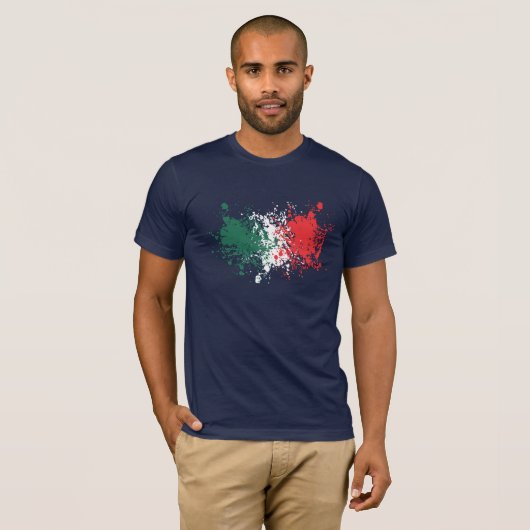 Fußball-Weltmeisterschaft: Italien-Flagge T-Shirt (Vorne ganz)