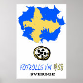 Fußball-Weltmeisterschaft Schweden 1958 Poster (Vorne)