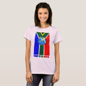 Fußball-Weltmeisterschaft Südafrika Fußball-Globus T-Shirt (Vorne ganz)