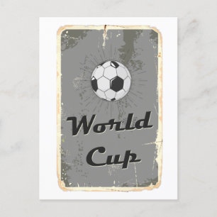 Fußball-Weltmeisterschaft Vintage-Poster-Kunst-Des Postkarte