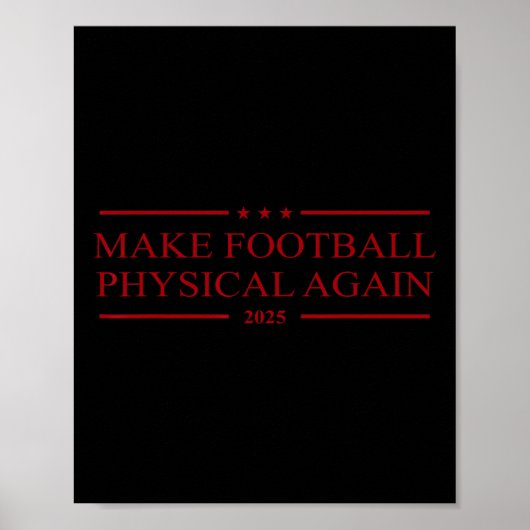 Fußball wieder körperlich machen 2025 poster (Vorne)