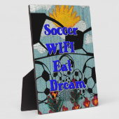 Fußball WIFI essen Traum - Spaß Sport Kunst drucke Fotoplatte (Seite)