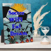 Fußball WIFI essen Traum - Spaß Sport Kunst drucke Fotoplatte (Seite)