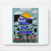 Fußball WIFI essen Traum - Spaß Sport Kunst drucke Mousepad (Vorne)