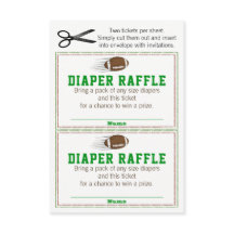 Fußball-Windel-Raffle-Tickets