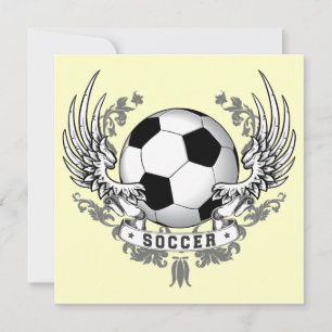 Fußball-Wings-Einladung Einladung