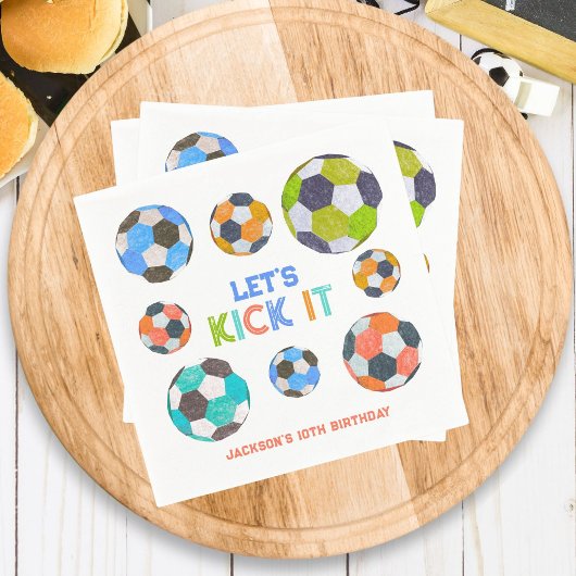 Fußball - Wir wollen Jungs zum Geburtstag töten Serviette