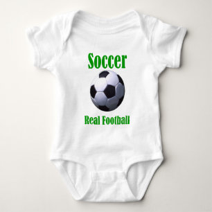 Fußball-wirklicher Fußball Baby Strampler