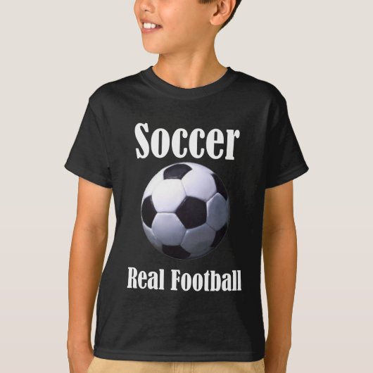Fußball-wirklicher Fußball T-Shirt (Vorderseite)