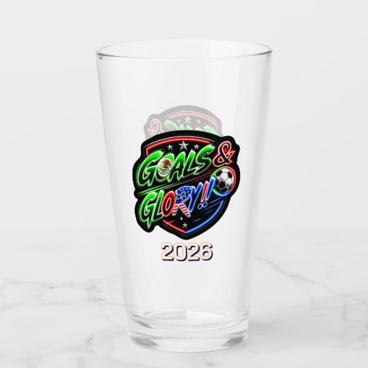 Fußball-WM 2026 Feiern Glas (Vorderseite)
