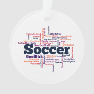 Fußball-Wolke Ornament