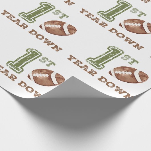 Fußball-Wrapper des ersten Jahres Geschenkpapier (Ecke)