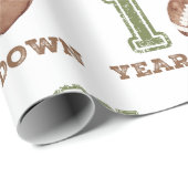 Fußball-Wrapper des ersten Jahres Geschenkpapier (Rolleneckpunkt)
