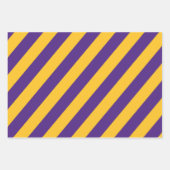 Fußball-Wrapping Papers - Lila und gelb Geschenkpapier Set (Vorderseite 2)