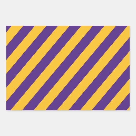 Fußball-Wrapping Papers - Lila und gelb Geschenkpapier Set (Vorderseite 2)