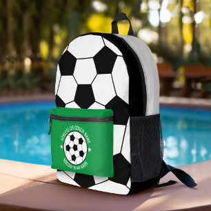 Fußball Zeichnend mit eigenem Sportnamen Bedruckter Rucksack