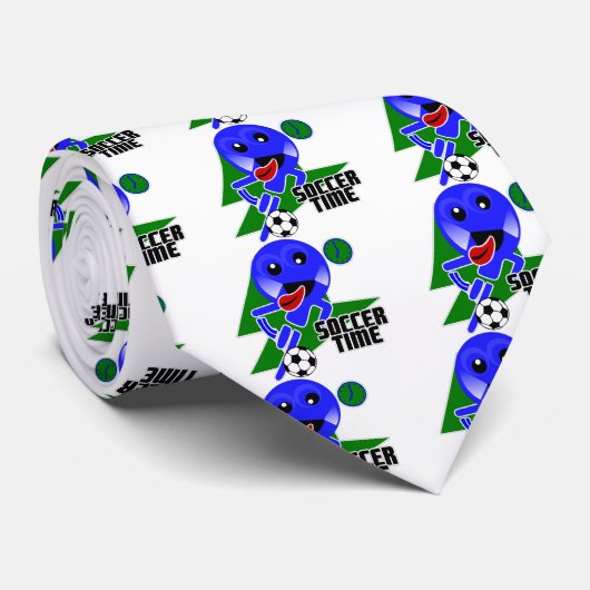 Fußball-Zeit Krawatte (Gerollt)