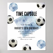 Fußball-Zeitkapsel 1. Geburtstag Poster (Vorne)