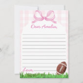 Fußball-Zeitkapsel Dankeskarte (Vorderseite)