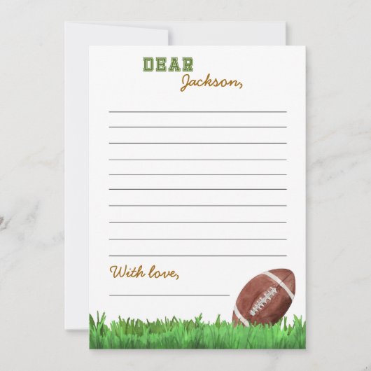 Fußball-Zeitkapsel - Karte (Vorderseite)